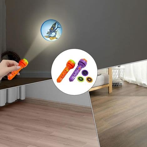 Halloweenprojektor Interaktiv Fickleksakspryl med Lins