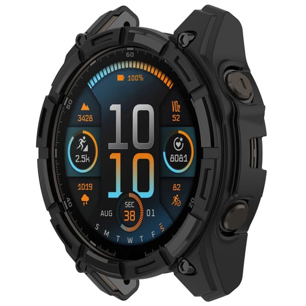 Beskyttelsesetui til Garmin Fenix 8 47mm - AMOLED Sort