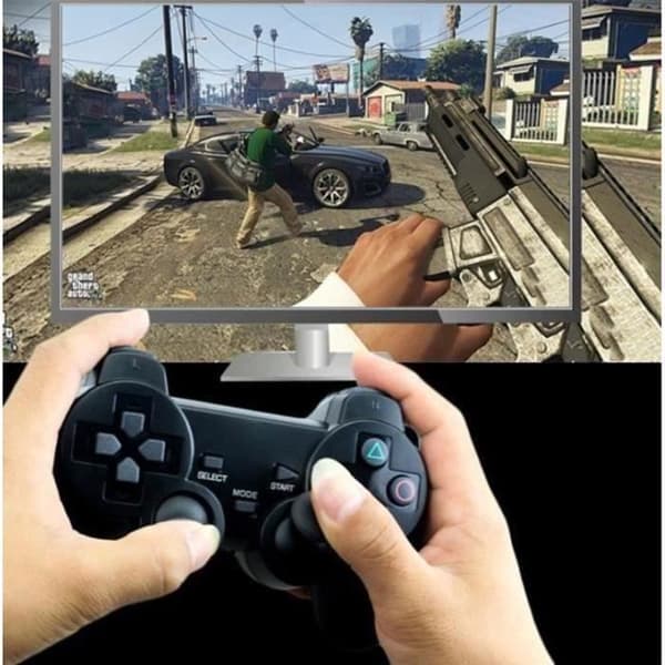 PS3 Dubbelkontrollpaket (Svart)