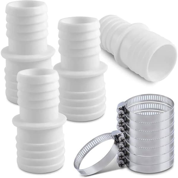 Rørkobling - AIMOONSA - 4 stk - 32 mm til 38 mm - Slitesterk plast - Rustfrie stålklemmer