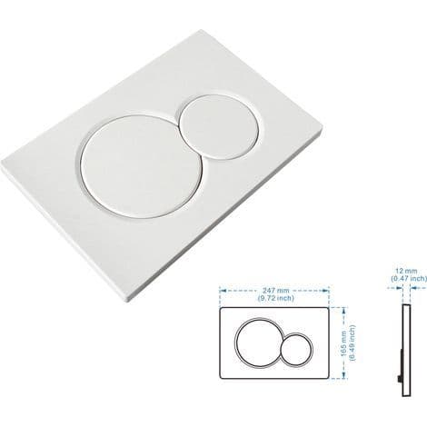 Passer til GEBERIT Sigma01 hvit-alpin spyleplate