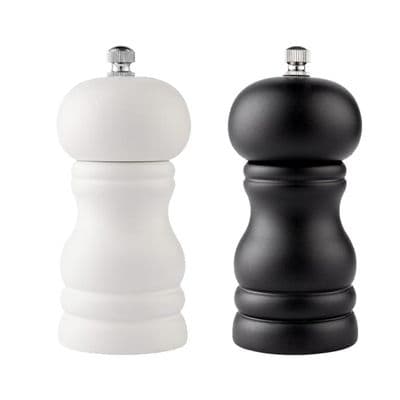 Peberkværn - Peugeot - Paris - Massivt træ - 10 cm - Manuel kværn - Sort og hvid