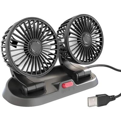 USB-12V Bilvifte, Mini 360° Roterende Bilvifte, Kraftig og Stillegående Dobbelthode for SUV, [H8673]