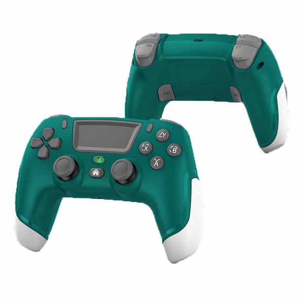 Game Elite Controller för PS4 Slim/Pro, Dubbel Vibrations Gamepad för PC, USB-ansluten Gamepad, Bluetooth Joystick