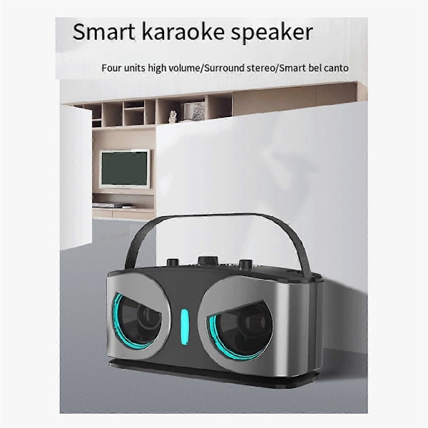 SD306plus Uggla Bluetooth Högtalare Kraftfull Portabel med Dubbla Mikrofoner HIFI Ljud Perfekt för Karaoke och O