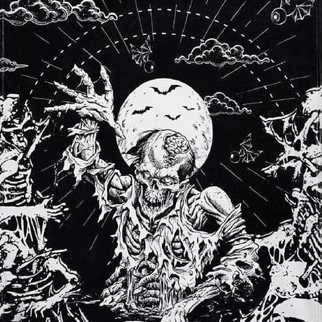 Halloween-teppe 75 cm x 100 cm, ideelt for festlige senger - 1