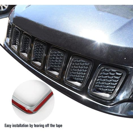 Kulfiber beskyttelsesgitter til Jeep Compass MP 2017-2020