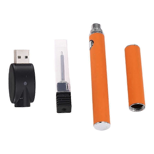 Apply 510 Gänga Batteri Patron Penna Justerbar Spänning Smart Power Penna USB Mini Lödkolv Kit med Lock Orange