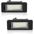 2ST LED Bilskyltbelysning Superljus 6000K Xenon Vit 24SMD, för BMW E82/E88/E90/E92/E93/E39