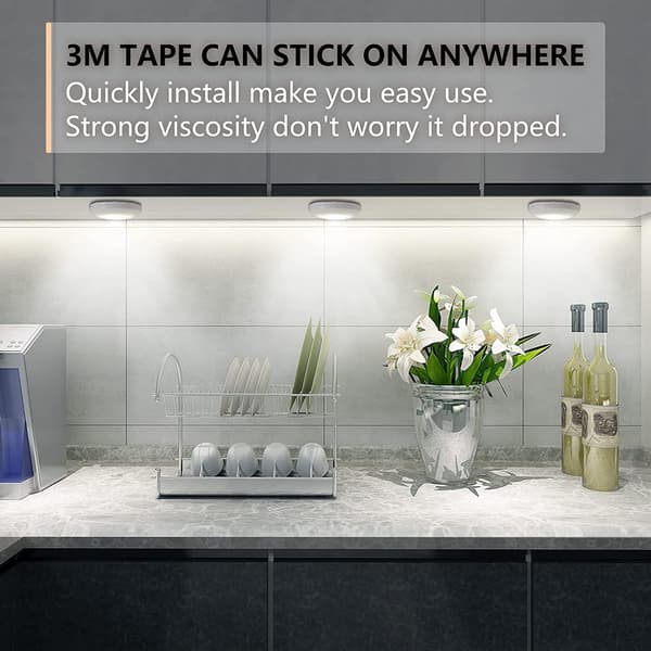 5-pack batteridriven trådlös touchlampa nattlampa