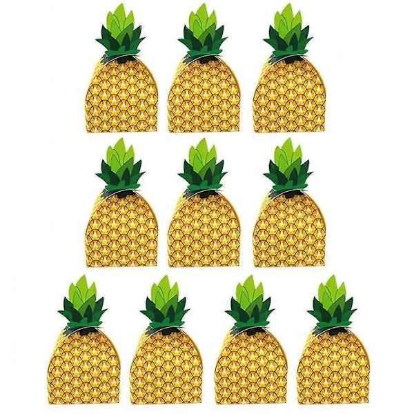10 st Godis Ananas Papperslåda Presentpåse Högtid Bröllopsfest Strand Bordsdekoration Qinhai