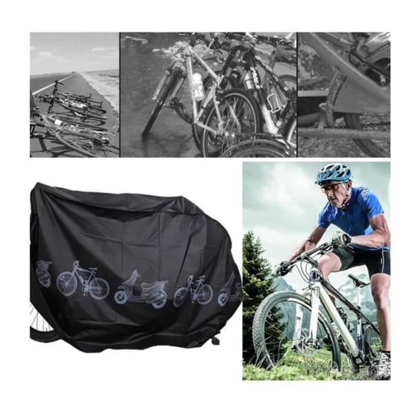 Vandtæt cykelovertræk - Sort - 200x110 cm