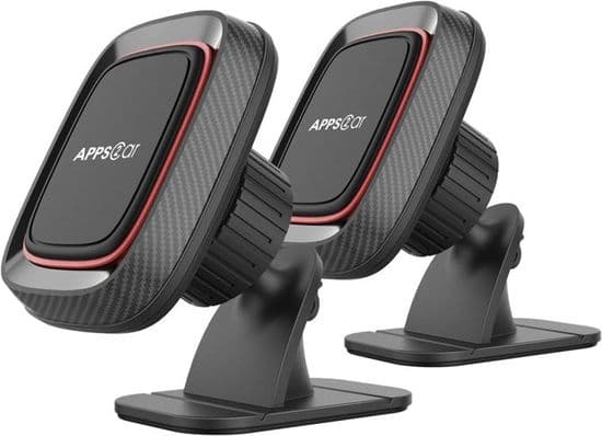 [2-pack] APPS2Car Magnetisk Telefonhållare, Universell Stark Grepp Telefonhållare, Super