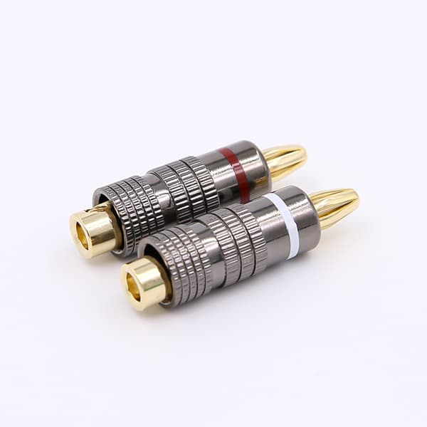 Bananplugg guldpläterad 4 mm 16-pack