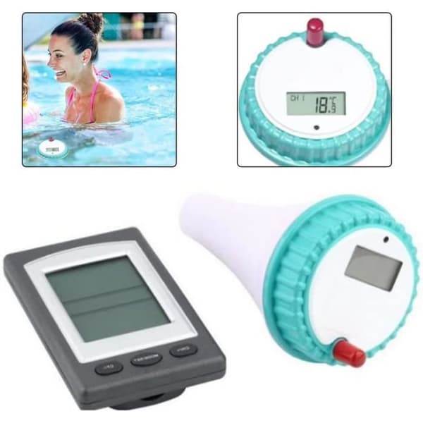 Trådløst fjernbetjent pooltermometer - LCD-display - Digital vandtemperatur - Spa Pool [313]