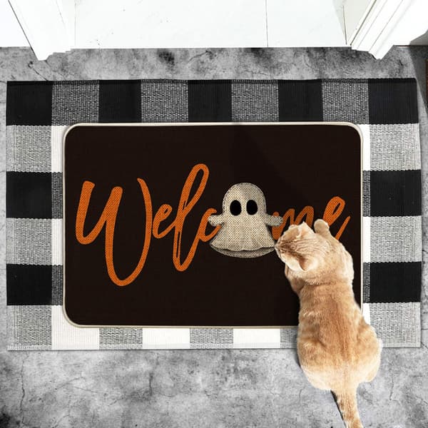 Halloween-aaveet Tervetuloa-ovimatto 40x60 cm