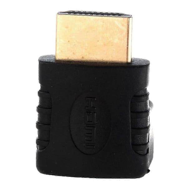 adapter 90 graders rät vinkel L - typ (botten) svart bs