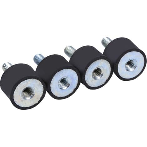 4x gummifäste stötdämpare SILENTBLOCK M6 spolar