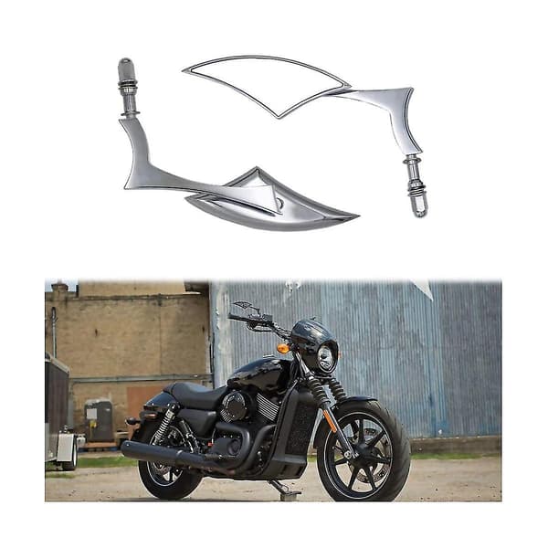Motorcykel Backspegel Sidospegel Motorcykeltillbehör För ,silver