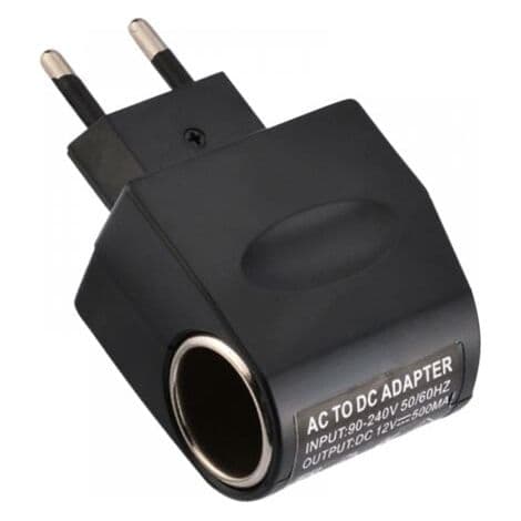 1 stk. AC bil cigarettænderadapter, AC/DC hjemme cigarettænder 220V til 12V