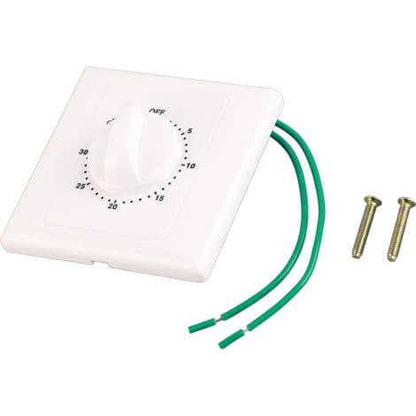 Mekanisk Pump Timer AC 220V, 30 Min Timerbrytare med Nedräkning för Väggmontering, 86 Panel