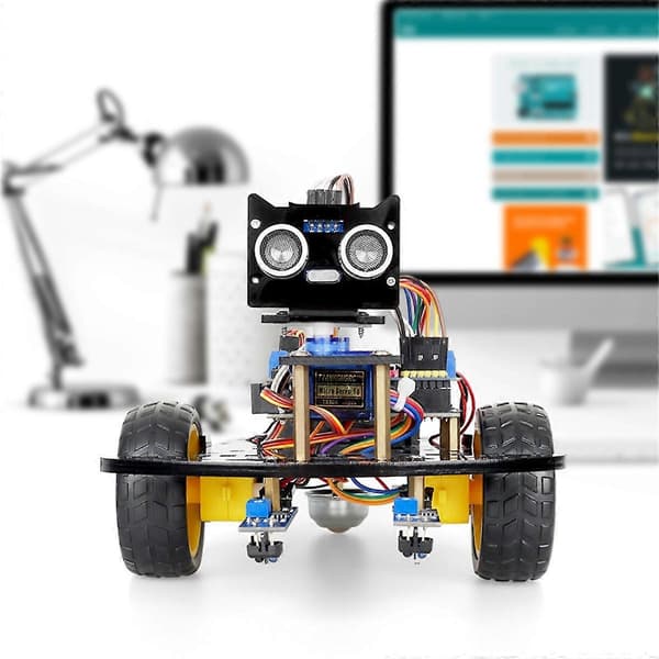 2WD Robotbilsett for programmeringsprosjekt
