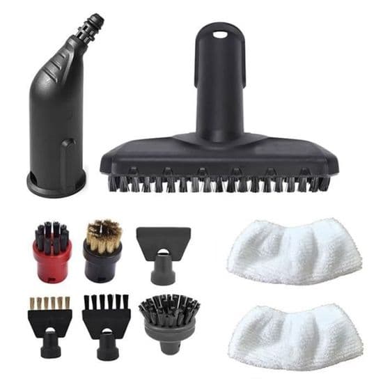 10 reservedeler til Karcher SC1 SC2 SC3 SC4 SC5 dampvaskere - Inkluderer dyser, børster og kluter