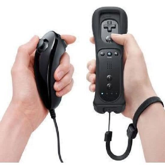BO Svart Wiimote-kontroller - Wii Nunchuk - Kompatibel…