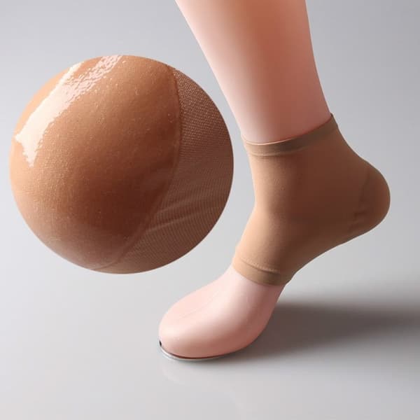 Silikone Hælbeskytter - Størrelse 39-43 - Beige