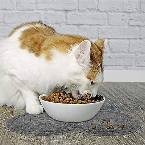 Skridsikker silikone fodermåtte til katte og hunde - Vandtæt skålmåtte