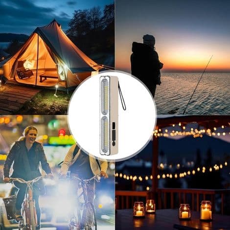 Telt til camping Magnetisk LED-rørlys Vandtæt lampe