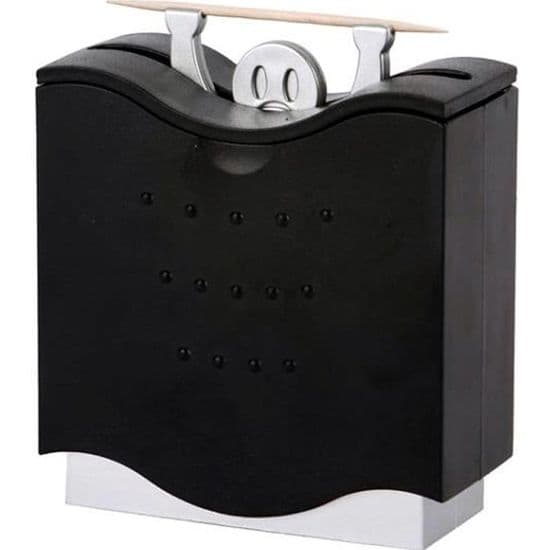 Tannpirkerdispenser - BALVI - Vektløfter - Rustfritt stål - Plast - 8,5 cm