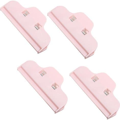 Set med 4 diamantritningsklämmor i plast, multifunktionsklämmor för hantverk, rosa