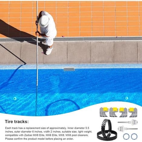 MX8 MX6 Pool Cleaner Drivaksel Samlesæt - Holdbare Reservedele, Nem Installation - ANDET