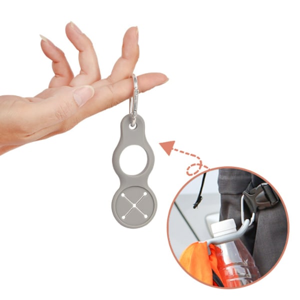 2-pack Silikon Vattenflaskhållare med Karbinhake