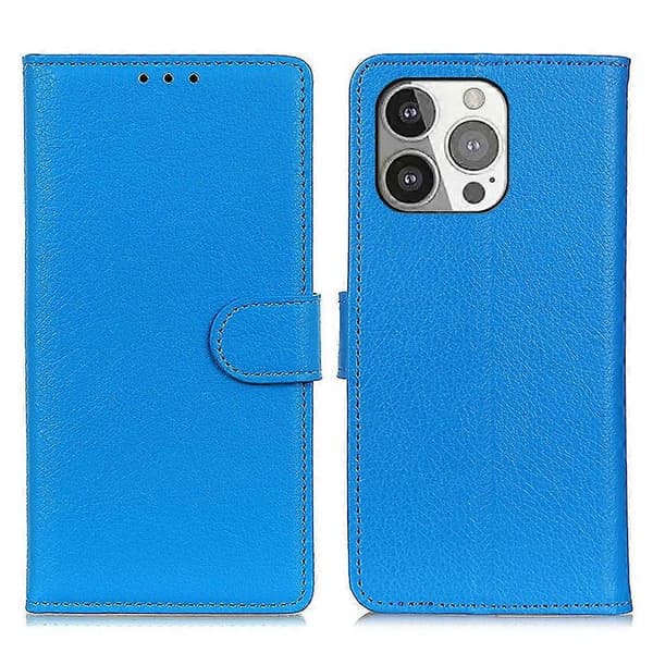 Allround Beskyttelse Klassisk Læder Wallet Design Stand Case til iPhone 13 Pro 6.1 tommer
