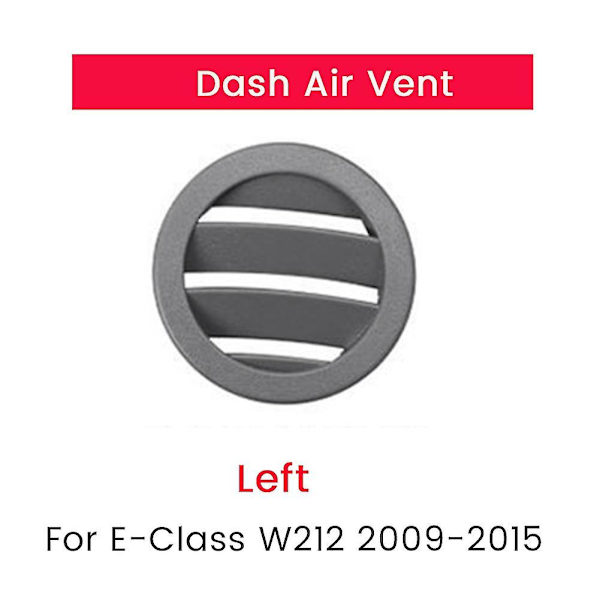 2st Grå Vh Hö Sida Instrumentbräda Luftutsläpp AC Ventilationsgaller Panel Skydd För E-klass W212 E300 2009-2015