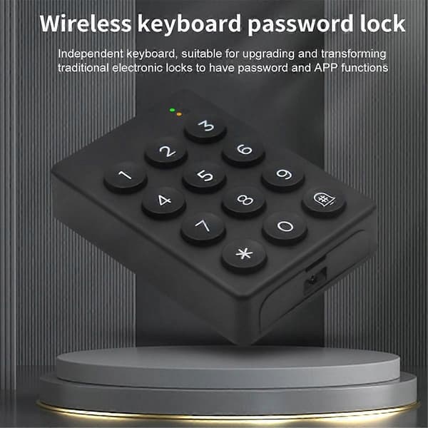 Trådløst tastatur med cifferkode, Bluetooth-app-oplåsning til TTlock App Smart Code Things Elektronisk Intellig