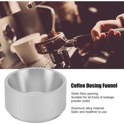 Kaffedoseringring i rustfrit stål, kompatibel med 28 mm kapsler, præcis og holdbar - ULISEM