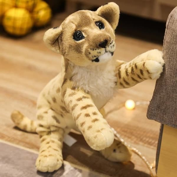 39 cm Leopard - Plys Løve, Tiger og Leopard, 39 cm, Søde Simulationslegetøj, Udstoppede og Bløde Dukker