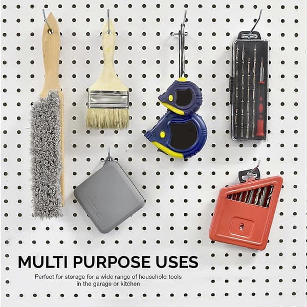 50 st 15 cm Pegboard Krokar Metall Hyllkrokar och Organizer Sortiment Pegboard Garage Organisera