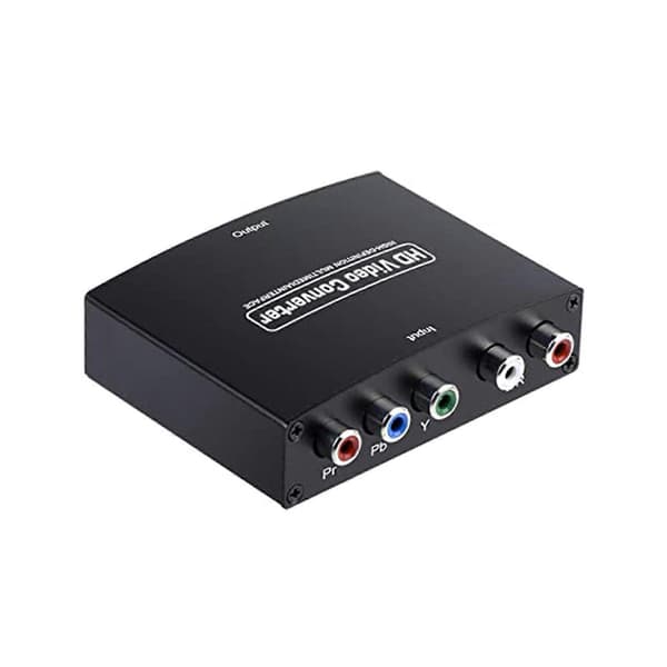 Komponent til HDMI-konverter, PORTTA YPbPr til HDMI-adapter + R/L Audio Extractor