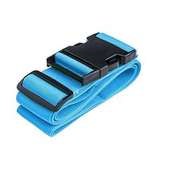 Justerbare bagagestropper / kuffertstropper (4-pak) — Stropper til pakning og sikring af rullekufferter (200 mm)