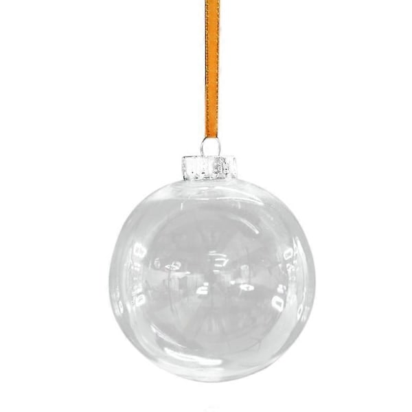 Transparent Rund Boll Jul Party Hem Julgran Hängande Prydnad Qinhai