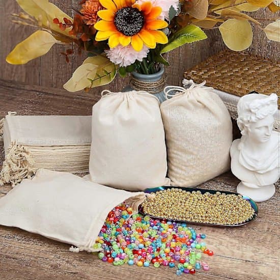 Förvaringspåsar - Tygpåsar 20 x 15 cm - 15 st Bomullspåsar - Linne Dragskopåsar - Små Återanvändbara Presentpåsar - Bomullspåsar - Canvasväskor - DIY - Café