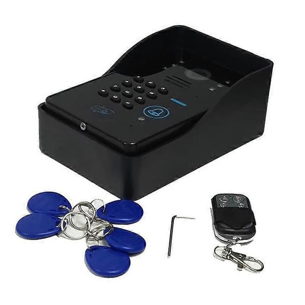 806MJIDS13 1 kamera+3 skjermer EU-plugg 7\" video dørtelefon dørklokke intercom
