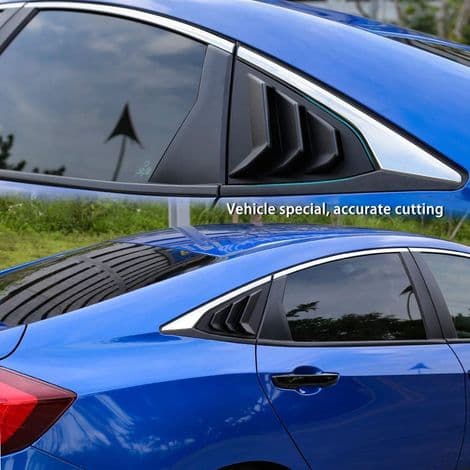 Bakre sidorutsgardin för Honda Civic Sedan 2021 2020 2019 2018 2017 2016