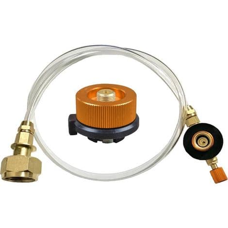 Gaspatronadapter til udendørs gasovne - Til camping og camping - Dyseadapter til LPG, flad cylinder, flaskeadapter