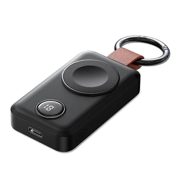 Joyroom Apple Watch Magnetisk Trådløs Oplader 2000mAh med Digitalt Display - Sort