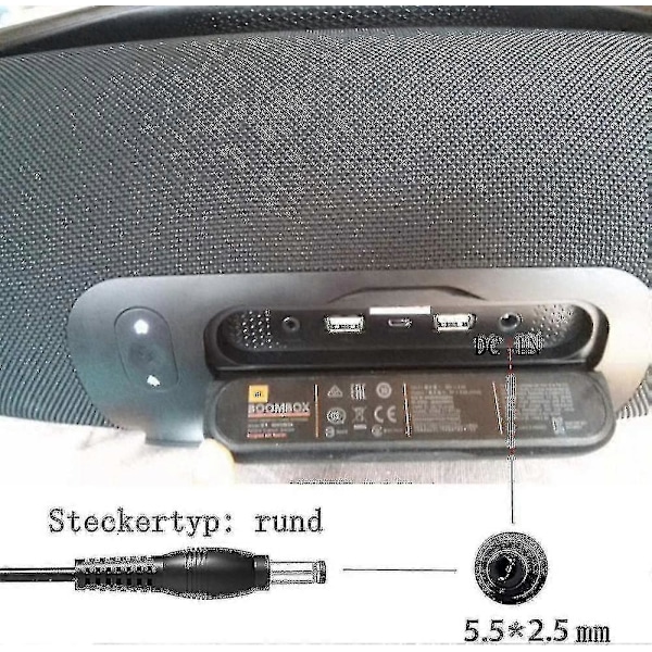 90W Laddare för JBL Boombox, Boombox 2, Xtreme, Xtreme 2, Bar Studio Soundbar, Link 300 Bluetooth-högtalare Nätadapter